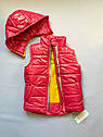 Дитяча демісезонна жилетка для дівчинки на ріст 98-134 см, фото 3