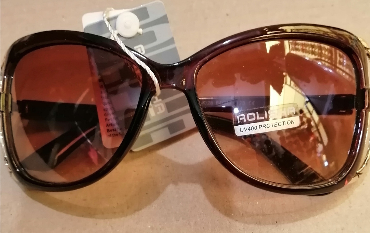 Сонцезахисні окуляри жіночі НОВИНКА, коричневого кольору