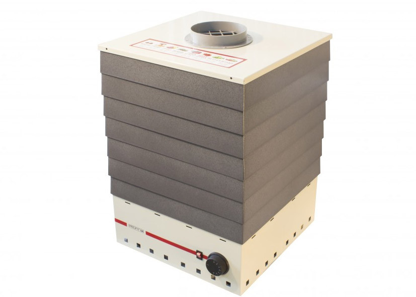 Велика електросушарка для овочів, фруктів, грибів 35 літрів (металеві лотки)