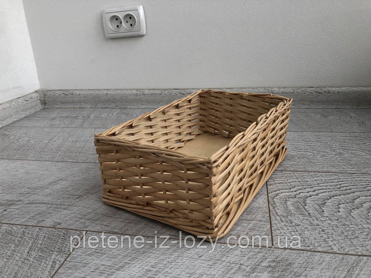 Плетений лоток (короб) для магазина 20x30 вис. 10 см. - фото 4 - id-p1116863285