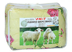 Ковдра вовняна подвійна "Уют" (180х210см), забарвлення в асортименті