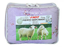 Ковдра вовняна євро "Уют" (200х220см), забарвлення в асортименті