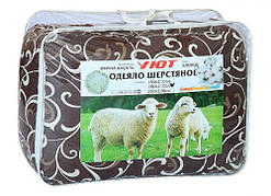 Ковдра вовняна полуторна "Уют" (150х210см), забарвлення в асортименті