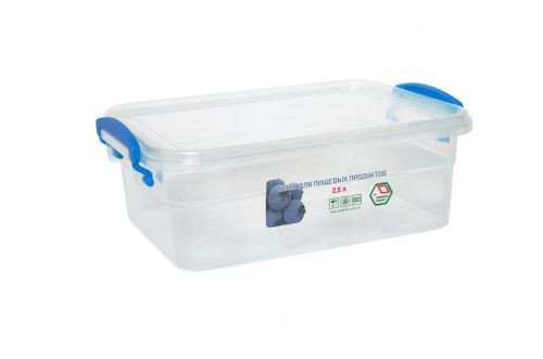 Пластиковий контейнер для продуктів із ручками 2,5 л (бокс)