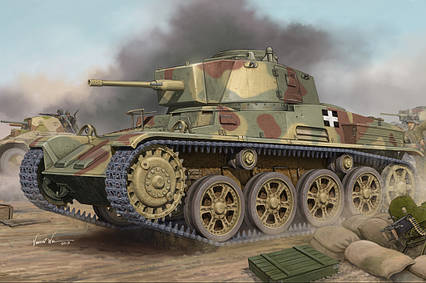 43M Toldi III (C40). Збірна модель угорського легкого танка. 1/35 HOBBY BOSS 82479, фото 1