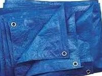 Тент тарпаулін 8х12 ПВХ покриття (синій), фото 1