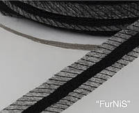 Долевик клеевой со шнуром 15мм/100 ярдов (черный)