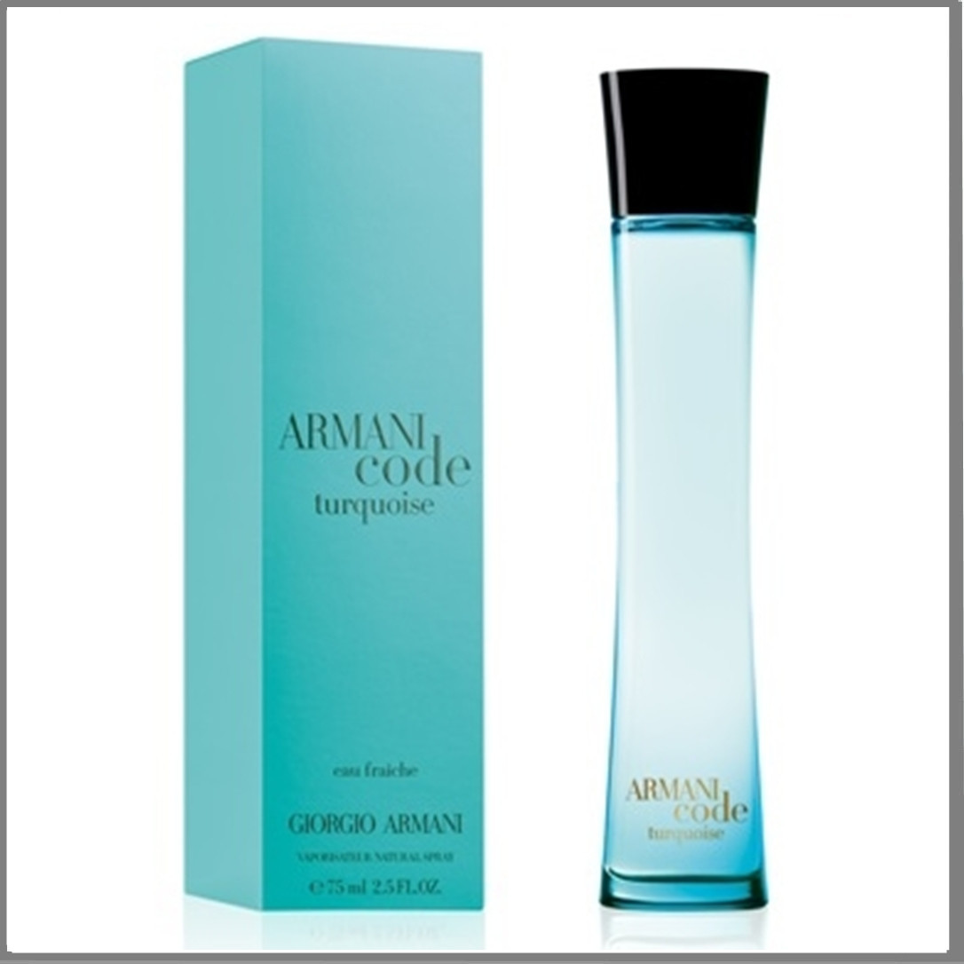 Giorgio Armani Code Turquoise Eau Fraiche туалетна вода 75 ml. (Армані Код Туркуаз Еау Фреш), фото 1