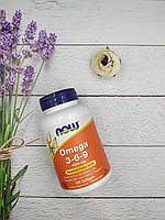 NOW Омега 3-6-9 Omega 3-6-9 1000 mg 100 softgels Комплекс незамінних жирних кислот