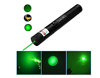 Мощьная лазерная указка Pro Green Laser Pointer 303 c аккамулятором и зарядным устройством Зеленый