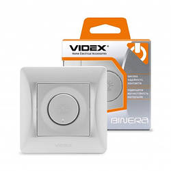 VIDEX BINERA Діммер 600Вт срібний шовк (VF-BNDM600-SS) (16/96)