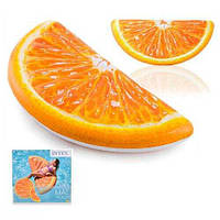 Intex Матрас 58763 EU (6) "Апельсин" оранжевый, 178 х 85 см, от 12-ти лет