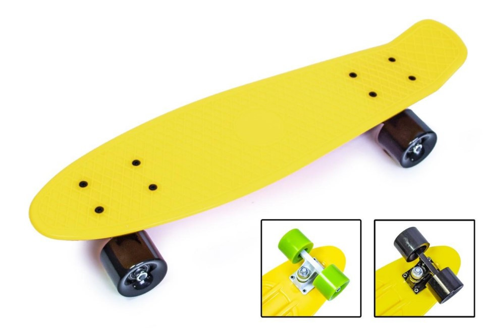 Пенні борд скейт 22" жовтий