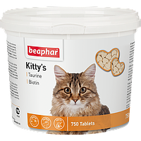 Кормовая добавка для кошек с биотином и таурином Beaphar Kitty's + Taurine-Biotine 750 табл.