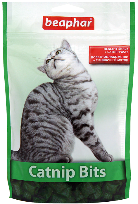 Ласощі для кошенят Beaphar Catnip Bits з м'ятою 35 г, фото 1