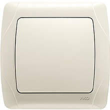 Розетка VIKO Carmen 1гніздо із заземленням та кришкою кремова 90562012-UA1