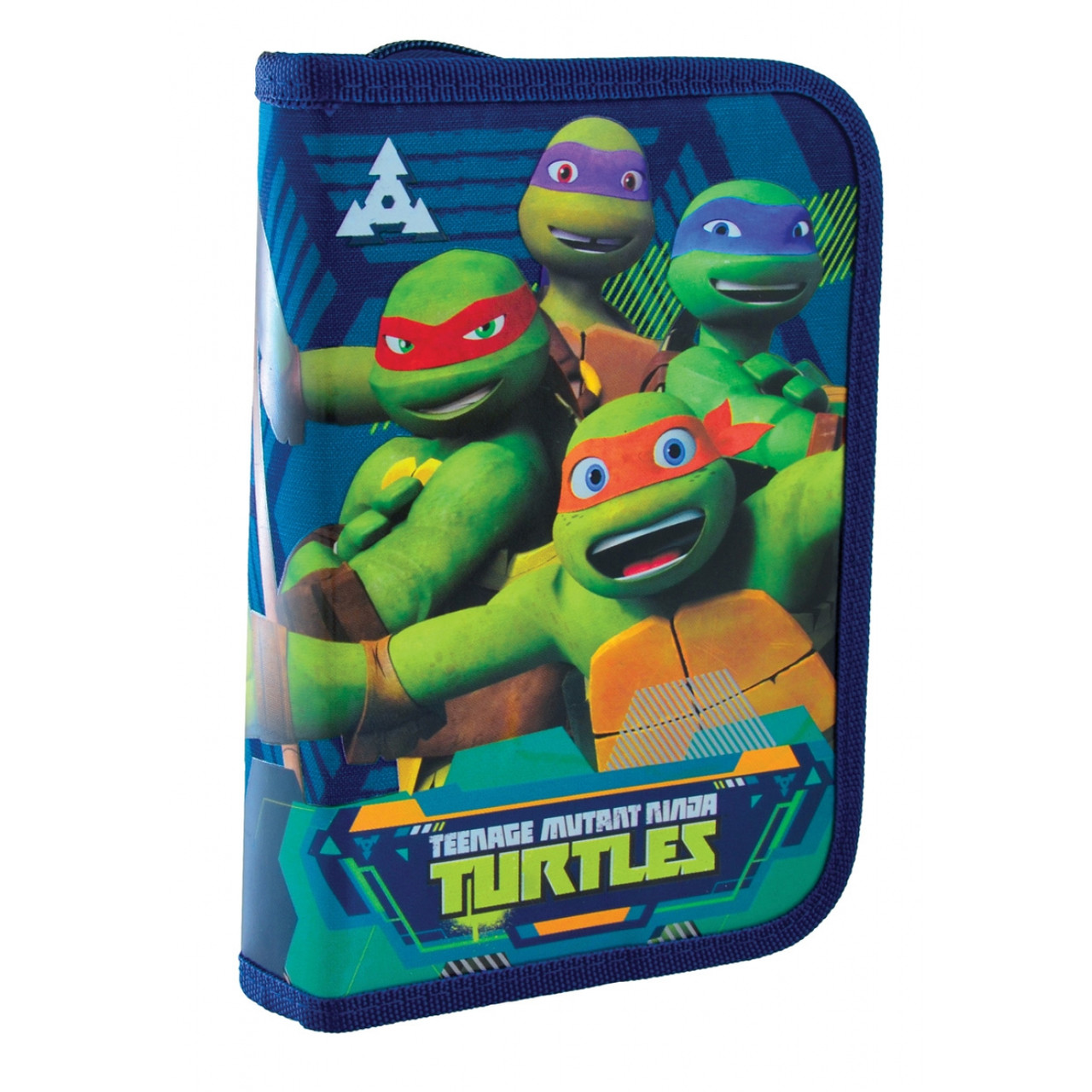 532186 Пенал твердий YES одинарний з двома клапанами"Turtles"