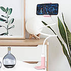 Тримач для телефону Hoco PH-23 Pink гнучкий. Універсальний тримач для телефону, фото 6