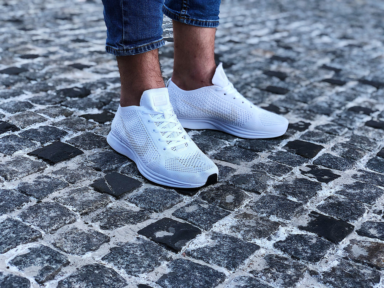 Кросівки чоловічі Nike Flyknit Racer (Розміри:42,44,45), фото 1