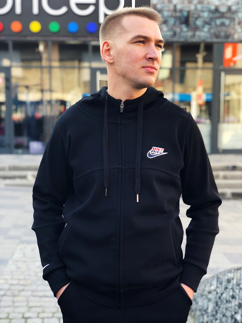 Зимова чоловіча толстовка Nike / CLO-093 (Розмір:2XL), фото 1