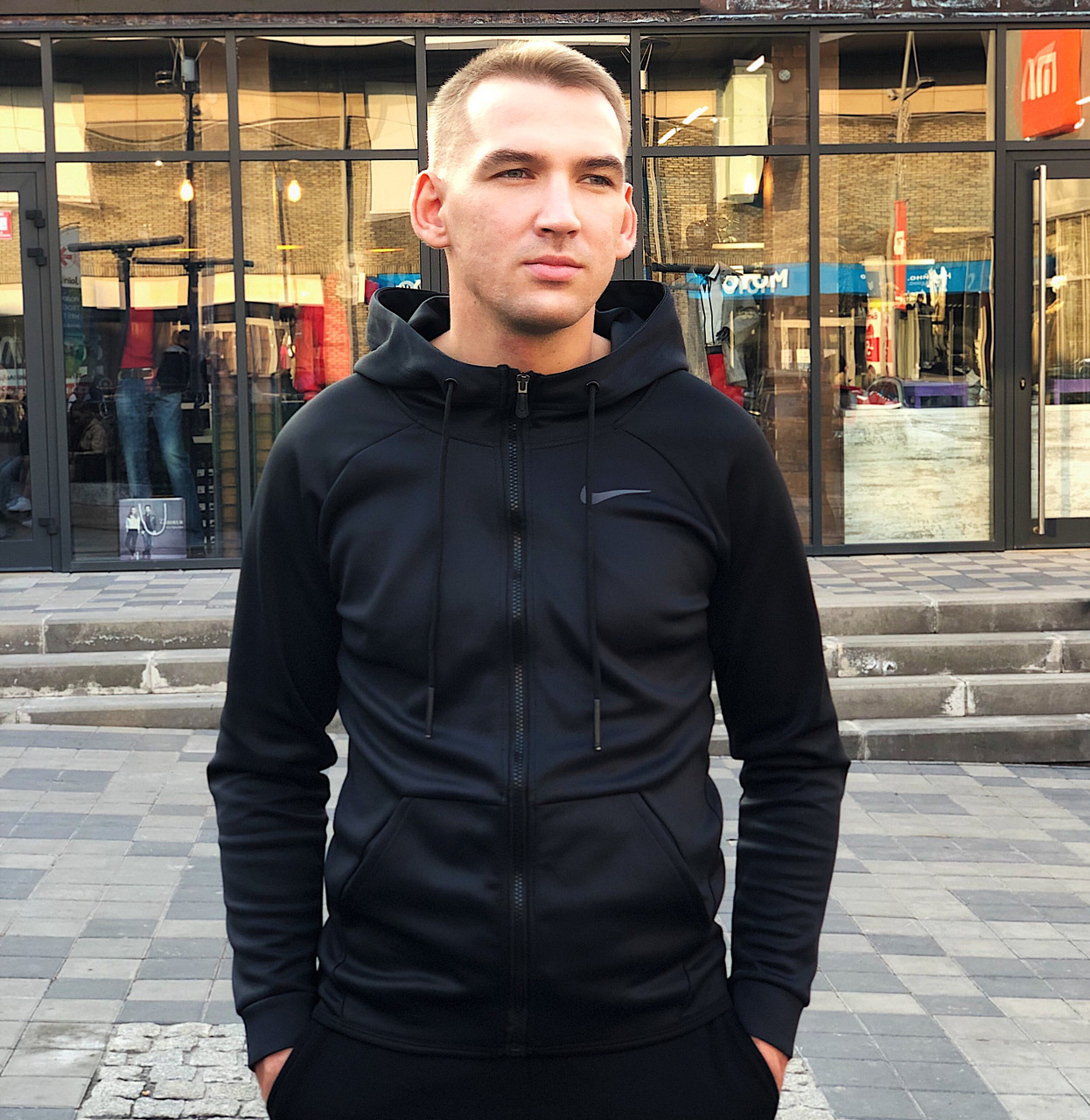 Толстовка чоловіча Nike Pro Compression / CLO-068 (Розмір:M), фото 1