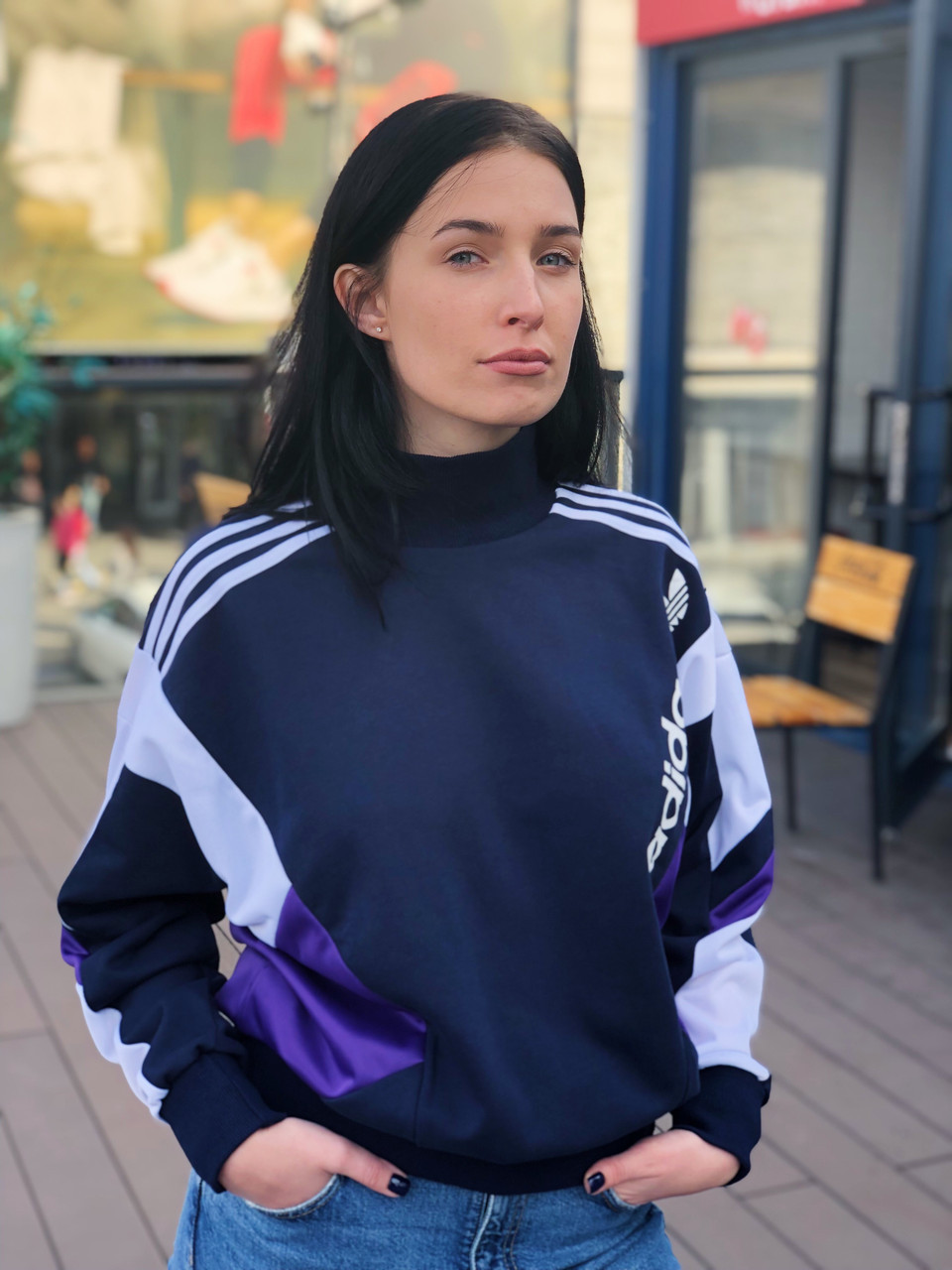 Світшот жіночий Adidas / CLO-053 (Розмір:XL), фото 1