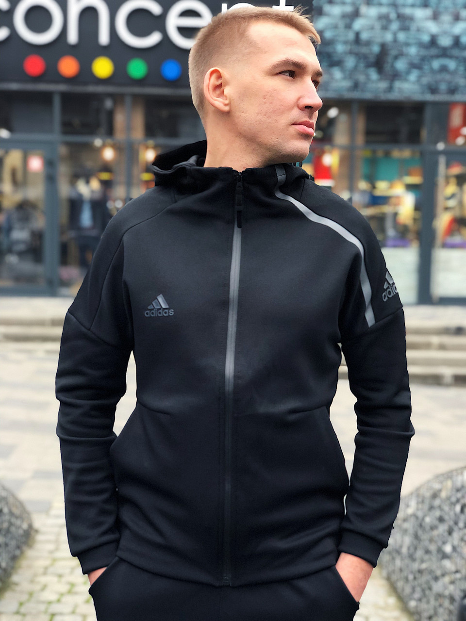 Толстовка чоловіча Adidas / CLO-096 (Розмір:XL), фото 1