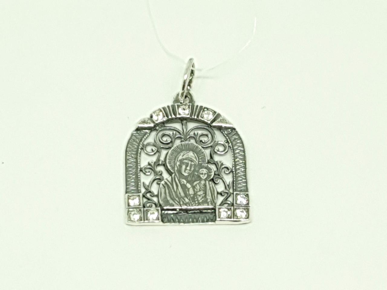 Срібна ладанка-образ Богородиця.   3595