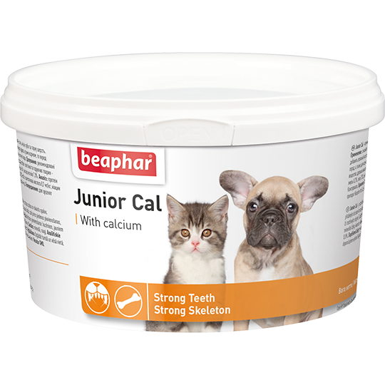 Кормова добавка для кошенят і цуценят Beaphar Junior Cal 200 г