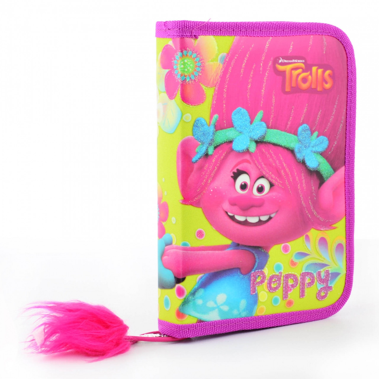 531523 Пенал твердий 1Вересня одинарний з кллапаном "Trolls"