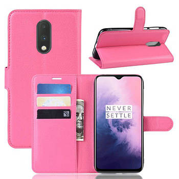 Чохол-книжка Litchie Wallet для OnePlus 7 Rose