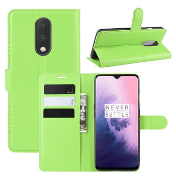 Чохол-книжка Litchie Wallet для OnePlus 7 Green