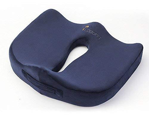 Ортопедична подушка для сидіння Puppony Orthopedic Comfort Memory Foam Seat Cushion (Blue)