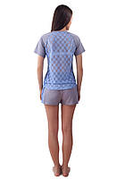 Легкая женская пижама с кружевной спинкой (S-XL)