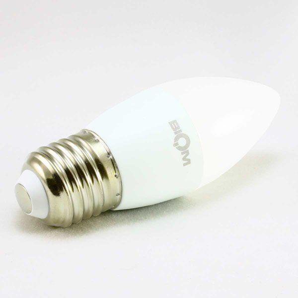 Світлодіодна лампа Biom BT-567 C37 6W E27 3000К матова