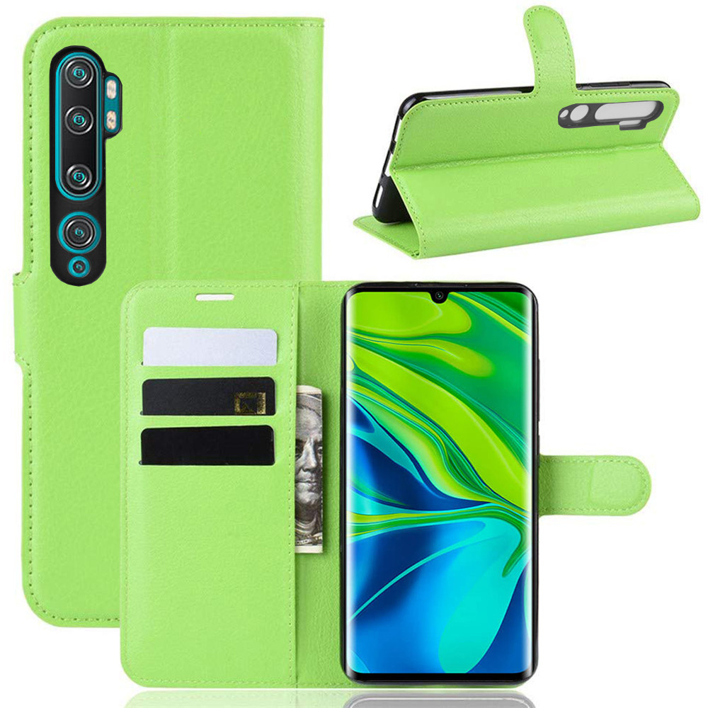 Чехол-книжка Litchie Wallet для Xiaomi Mi Note 10 / Mi Note 10 Pro / CC9 Pro Green