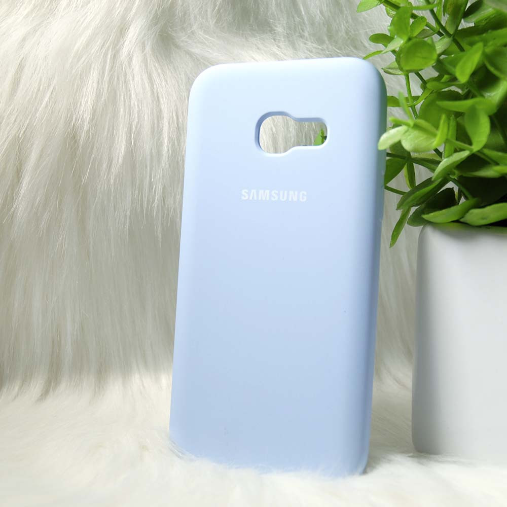 Силіконовий чохол Original Silicone case Samsung A320 light blue (світло-синій)
