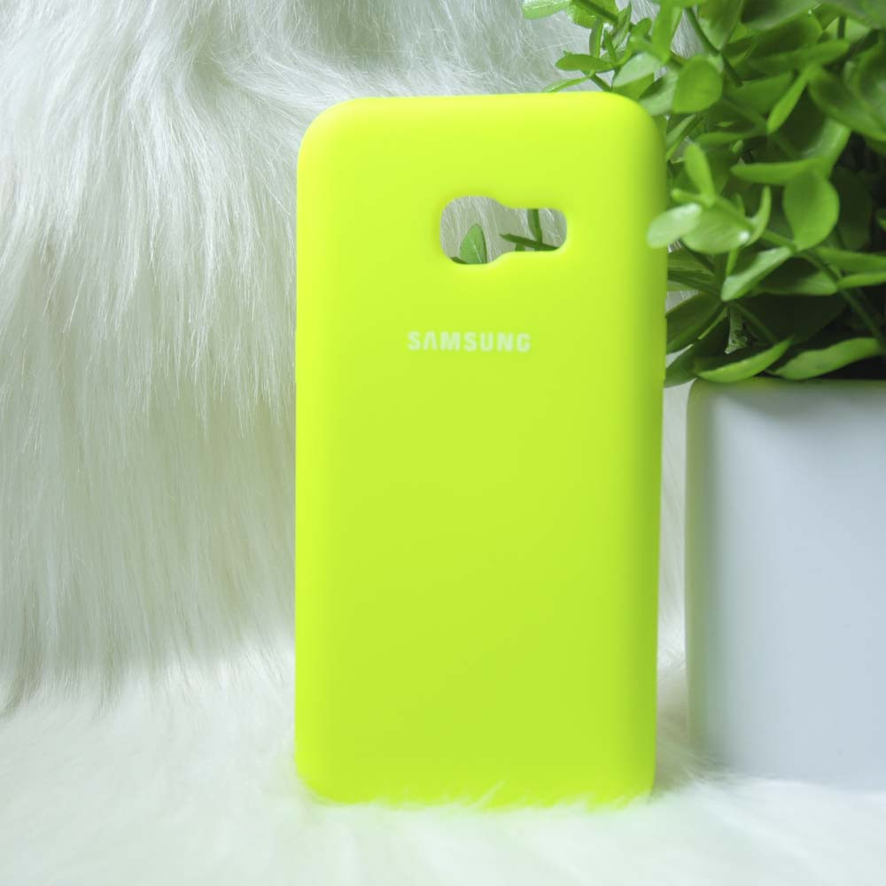 Чохол силіконовий для Samsung A320 / A3 2017 жовтий "Original Silicone case"