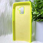 Силіконовий чохол Original Silicone Case Samsung A530/A8 2018 Lime (лайм), фото 2
