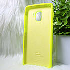 Силіконовий чохол Original Silicone Case Samsung A730 / A8 + 2019 Lime (жовтий), фото 3