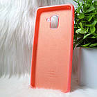 Силіконовий чохол Original Silicone Case Samsung A730/A8+ 2019 Pink (рожевий), фото 3