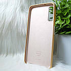 Силіконовий чохол Original Silicone Case Samsung A750/A7 2018 Gold (золотий), фото 3