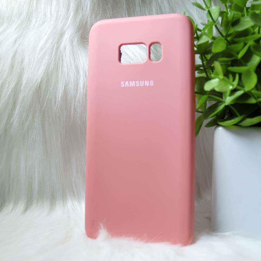 Силіконовий чохол Original Silicone Case Samsung G955/S8+ Pink (рожевий), фото 1