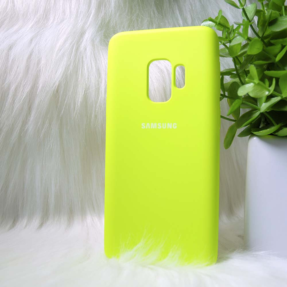 Силіконовий чохол Original Silicone Case Samsung G960 / S9 Lime (жовтий)