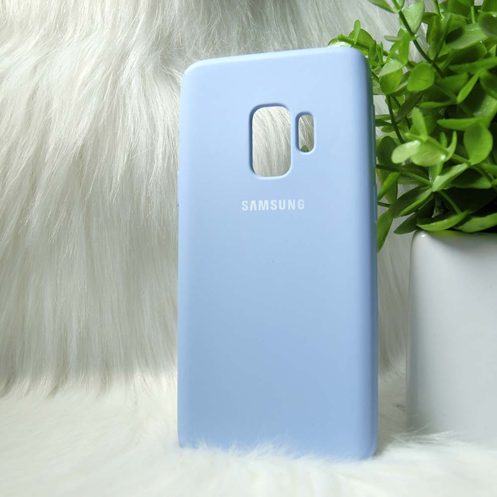 Чохол силіконовий для Samsung G960 / S9 блакитний "Original Silicone case"