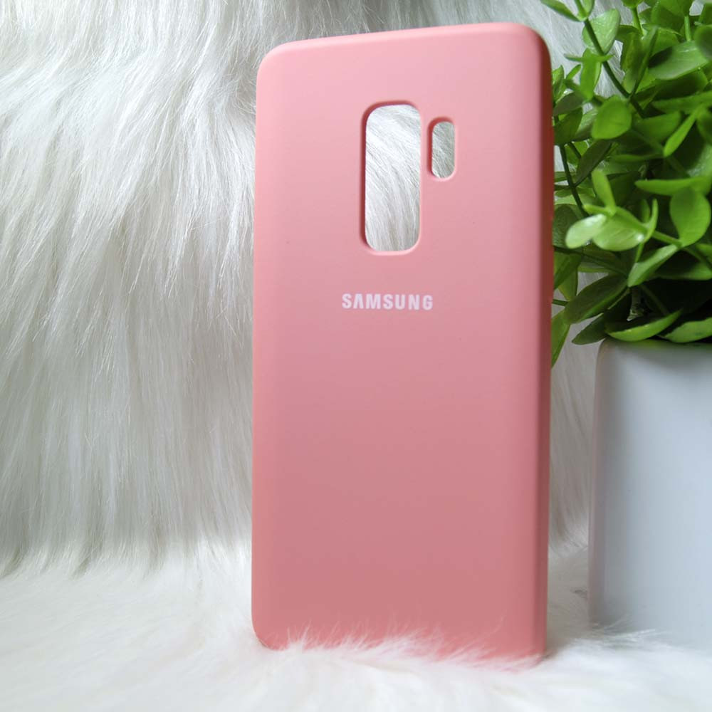Силіконовий чохол Original Silicone Case Samsung G965/S9+ Pink (рожевий)