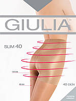 Коригувальні колготки зі стягувальними шортиками Giulia 40 den Моделювальні колготи для фігури жіночі