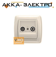 Розетка TV-спутник концевая крем ViKO Carmen 90562085