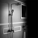 ДУШЕВА КОЛОННА СМАГИТЕЛЕМ ДЛЯ ВАННІ FORT BLACK MAT ЧОРНА, фото 2