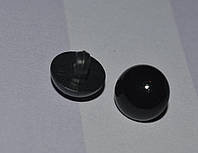 Пуговица черная на ножке 11 мм